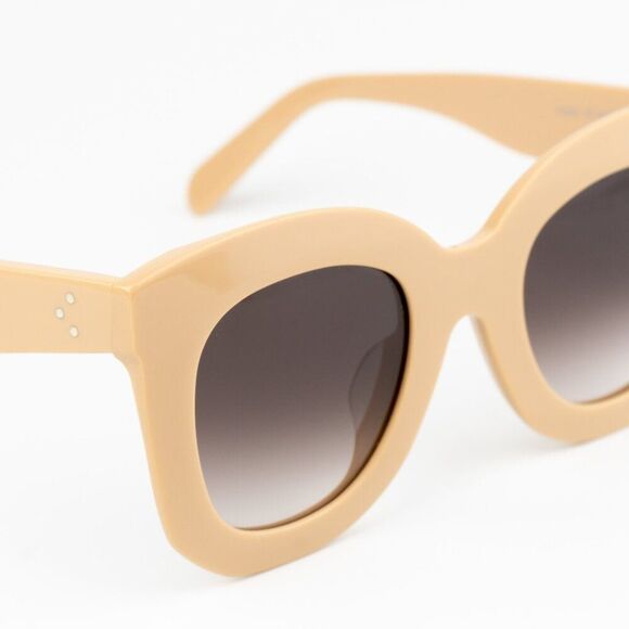 NEW Celine CL4005FN 57Z Beige Gradient Violet Geometric Women Sunglasses - Picture 7 of 11